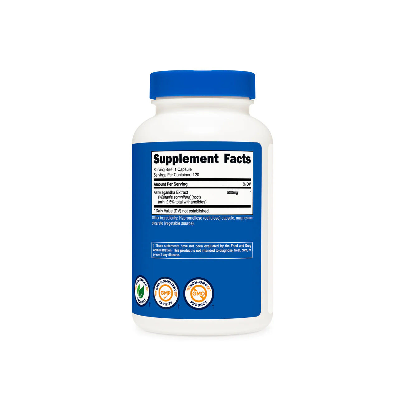 NUTRICOST ASHWAGANDHA 600MG 120 CAPS