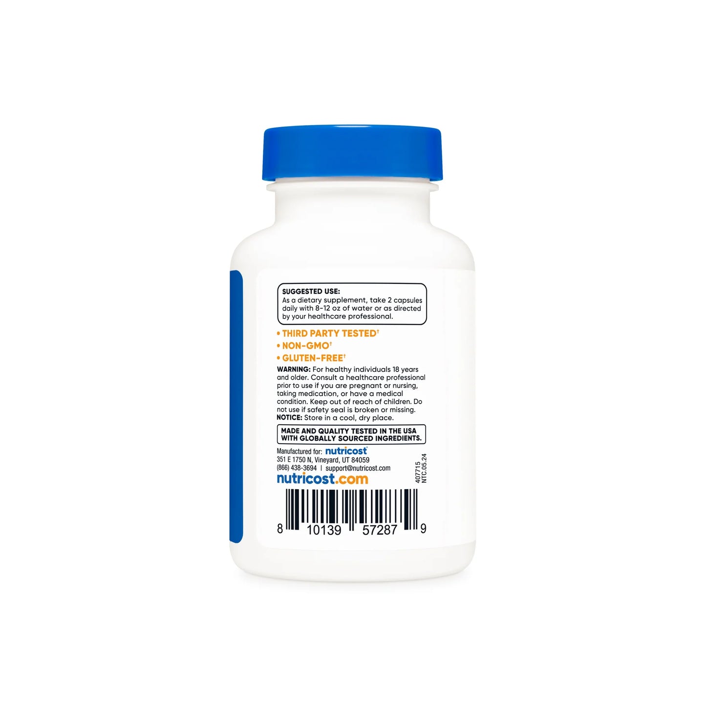 NUTRICOST BERBERINE 1200MG 30 SERV 60 CAPS
