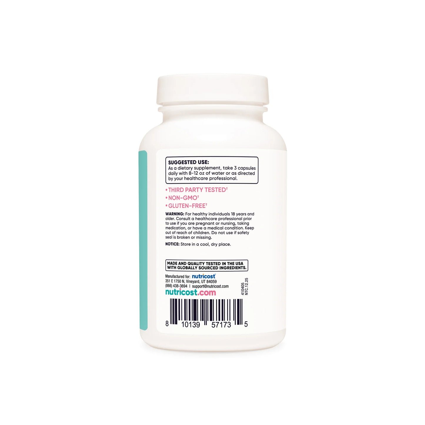 NUTRICOST WOMEN CALCIUM + VITAMIN D3 180 CAPS