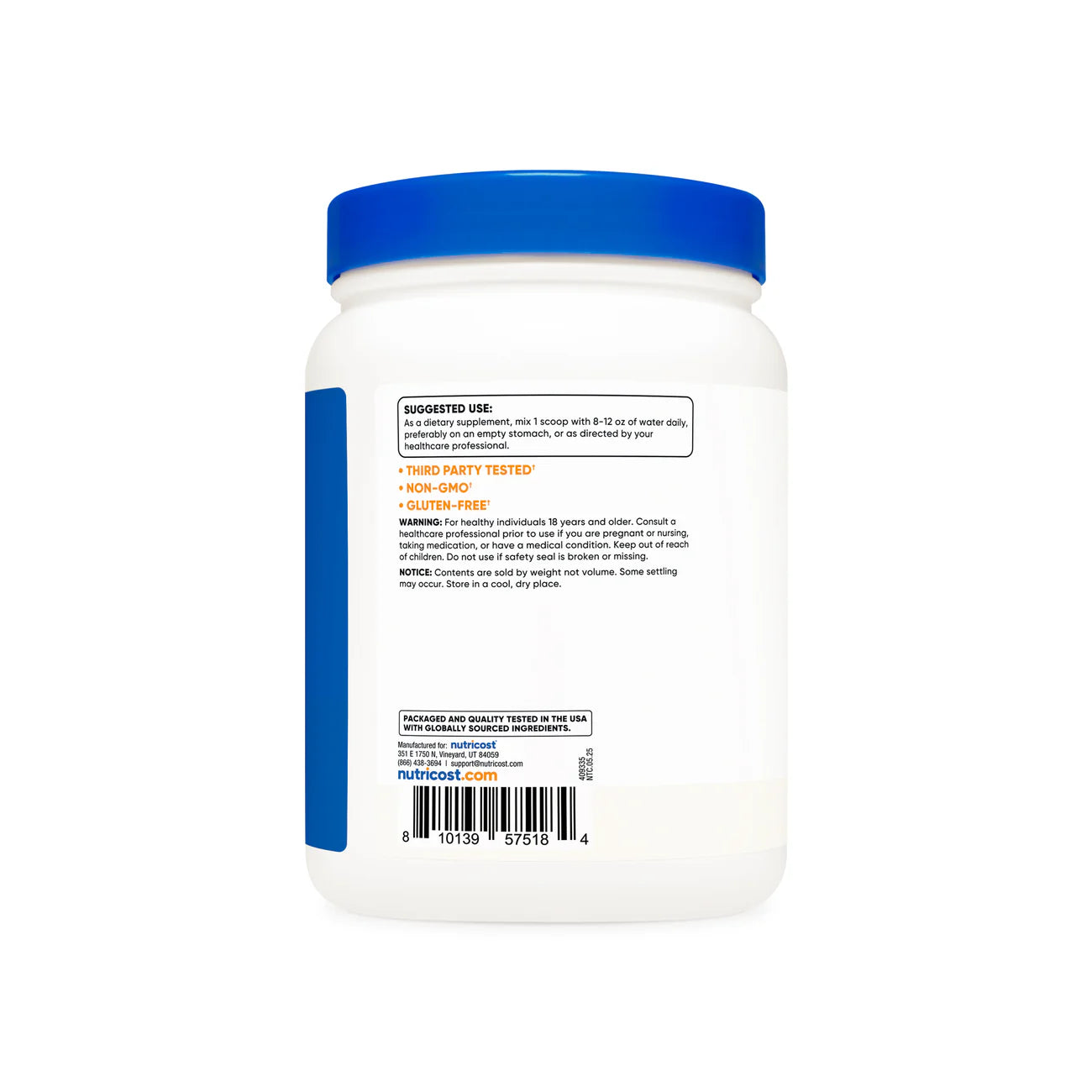 NUTRICOST GABA POWDER 500 GR