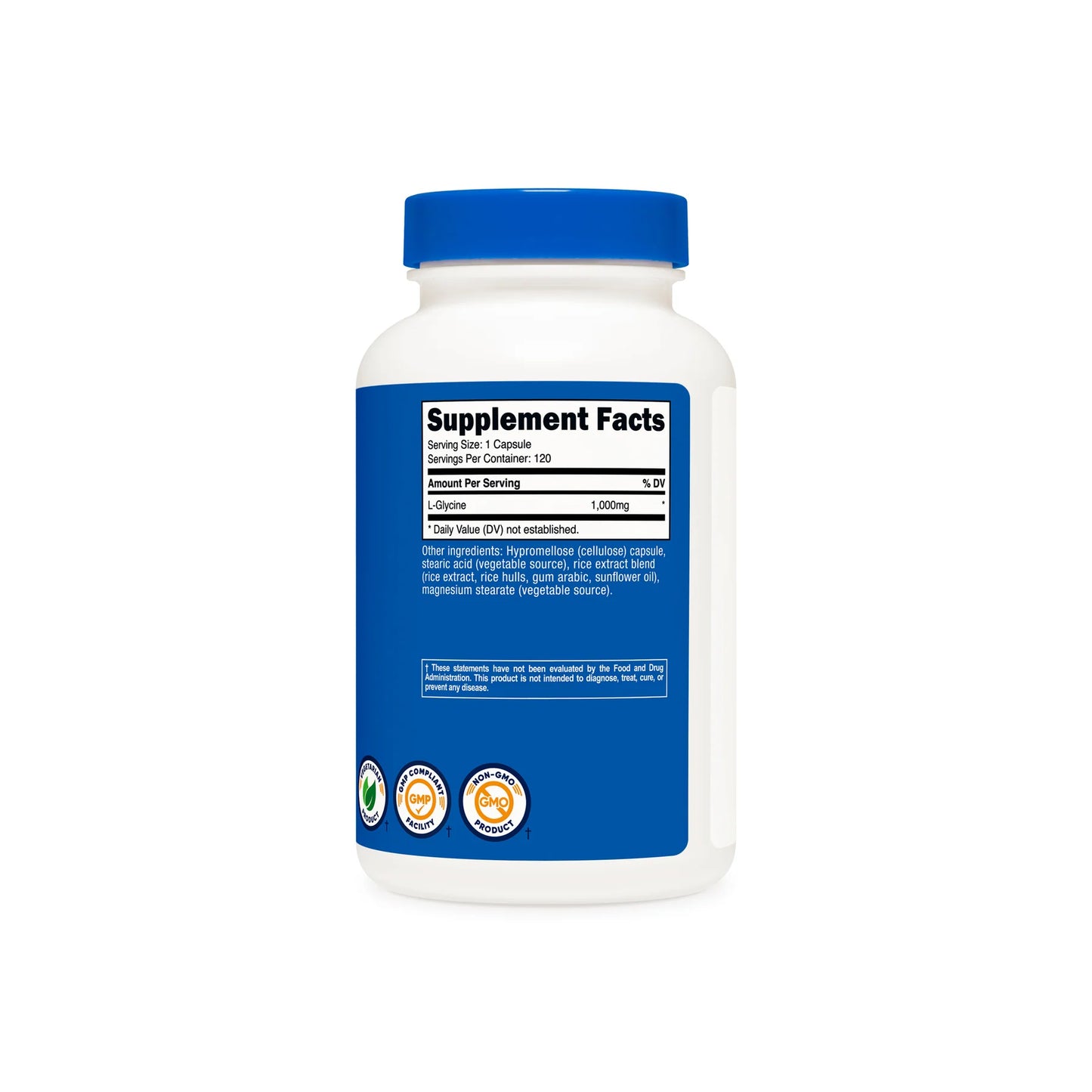 NUTRICOST L-GLYCINE 1000MG 120 CAPS