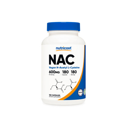 NUTRICOST N-ACETYL L-CYSTEINE (NAC) 600MG 180 CAPS