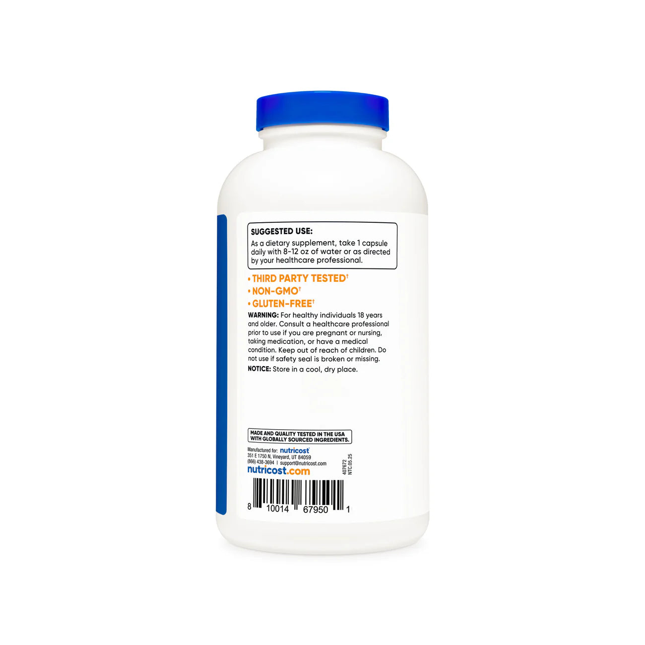 NUTRICOST TAURINE 1000MG 400 CAPS
