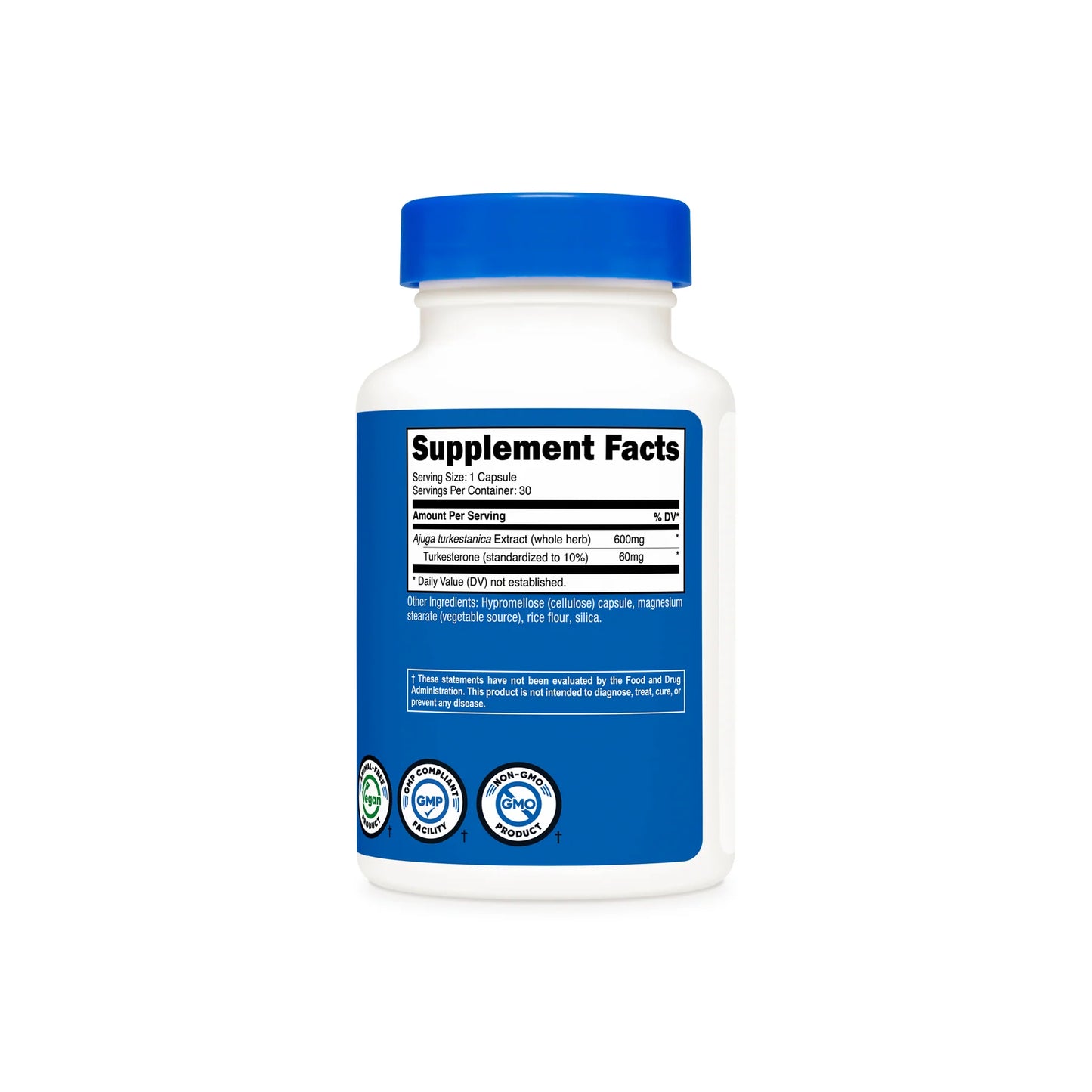 NUTRICOST TURKESTERONE 600MG 30 SERV
