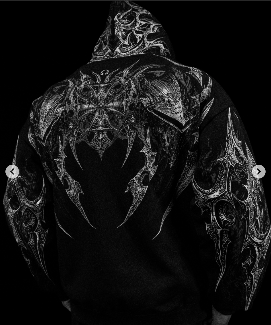 BERSERKER OVERSIZED ZIP-UP HOODIE