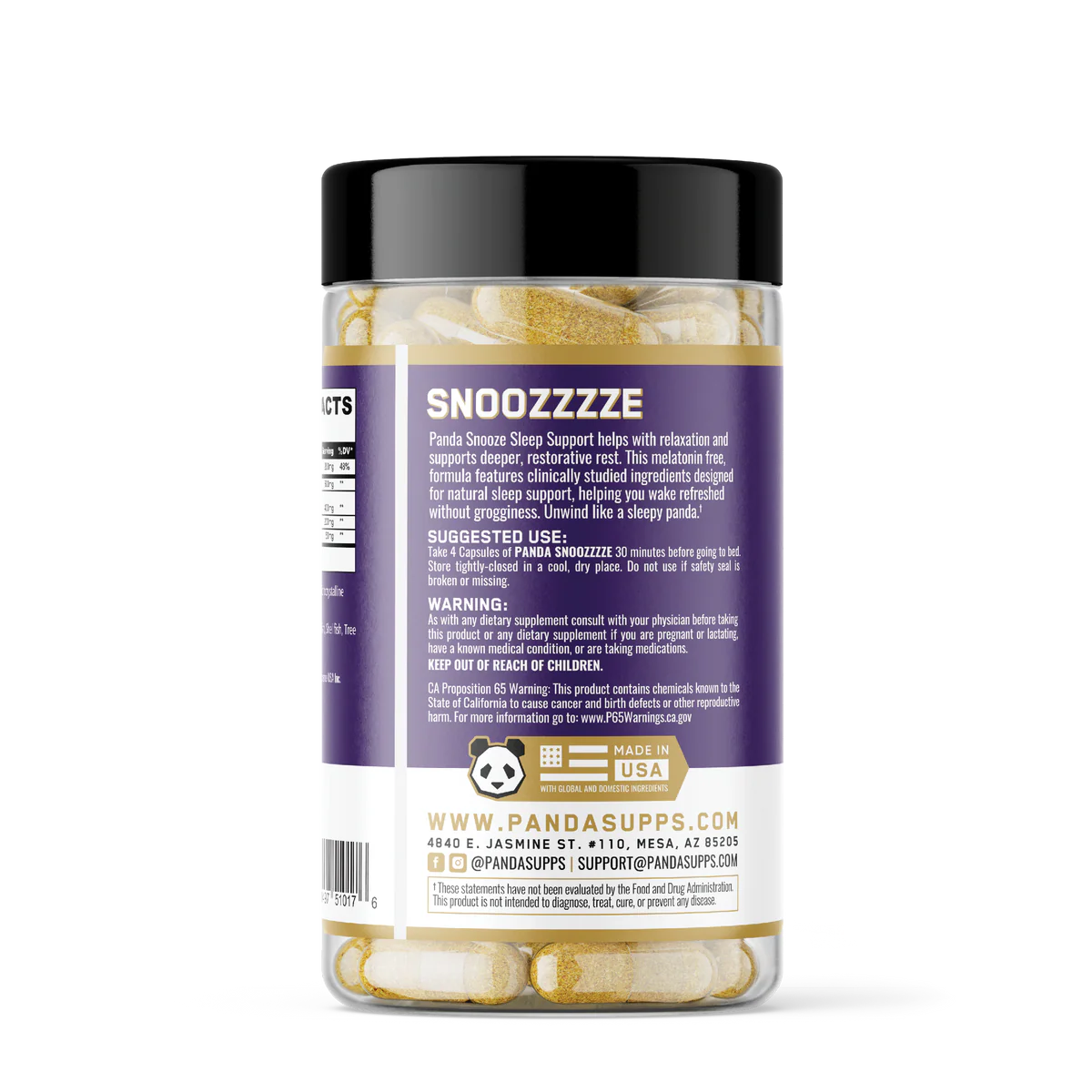 PANDA SNOOZZZE (SLEEP & RECOVERY SUPPORT) 30 SERV
