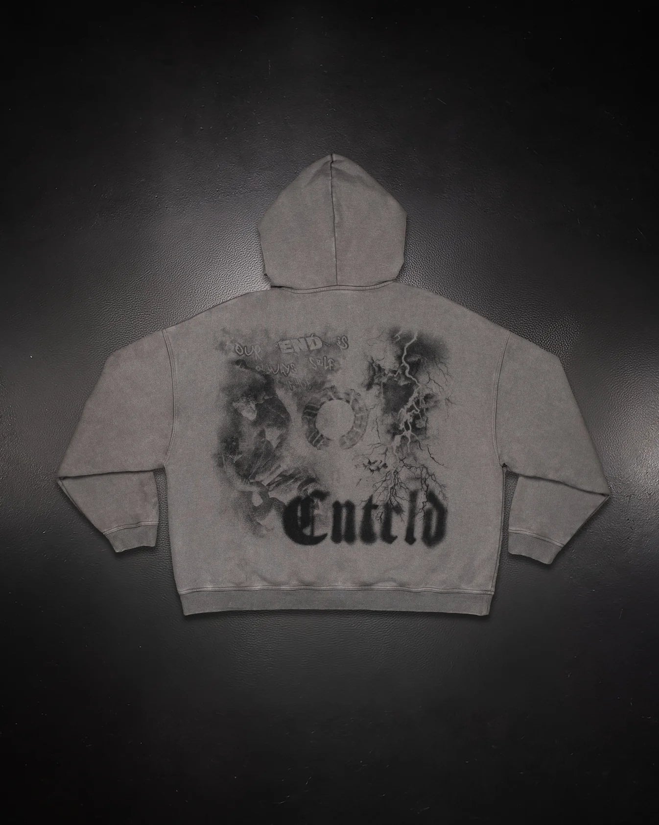 SMOKE ZIP UP HOODIE