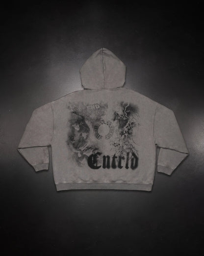 SMOKE ZIP UP HOODIE