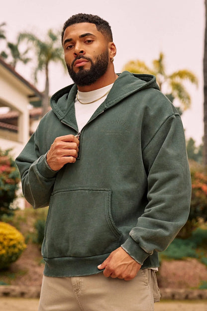 OLD MONEY QUARTER-ZIP HOODIES #5169