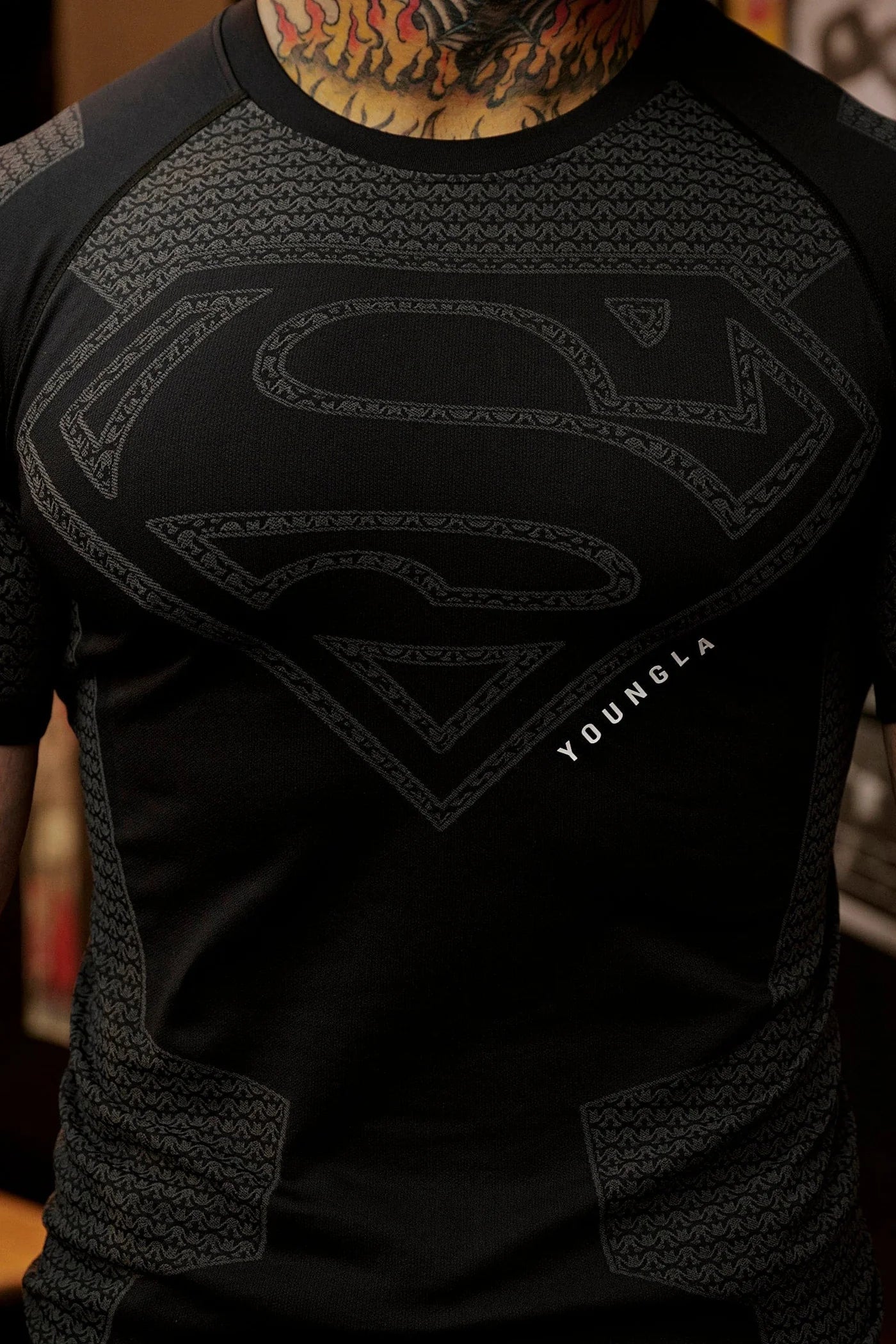 SUPERMAN COMPRESSION TEES #4117