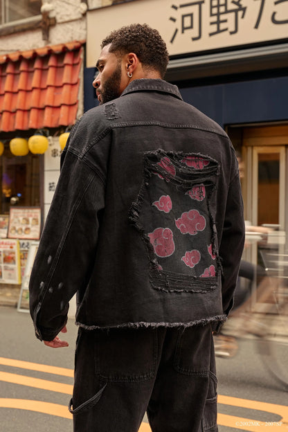 NARUTO DISTRESSED DENIM JACKETS #5133