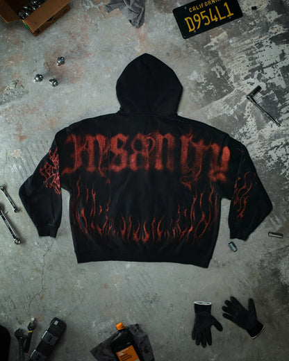 GHOST ZIP-UP HOODIE