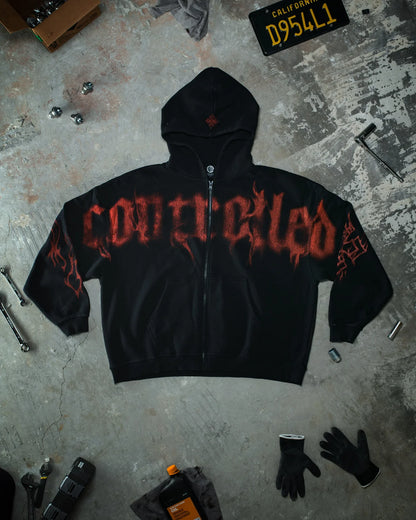 GHOST ZIP-UP HOODIE