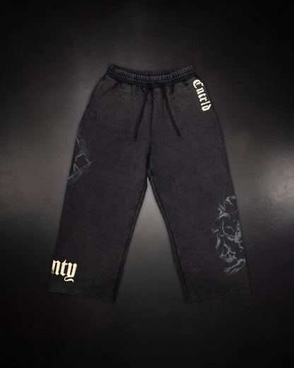 WIDE LEG SMOKE SWEATS