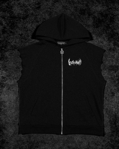 VENOM CUTOFF ZIP-UP HOODIE