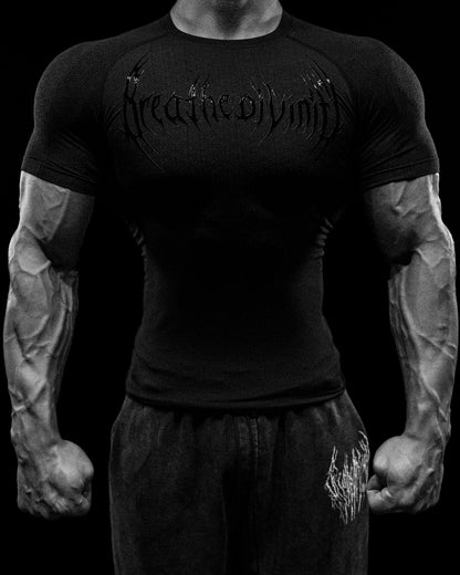 DOOM TECH™ ARMORED VENOM TEXTURE SHORT SLEEVE COMPRESSION (AUG)