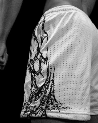 ECLIPSE EMBROIDERY BODYBUILDING MESH SHORTS (AUG)