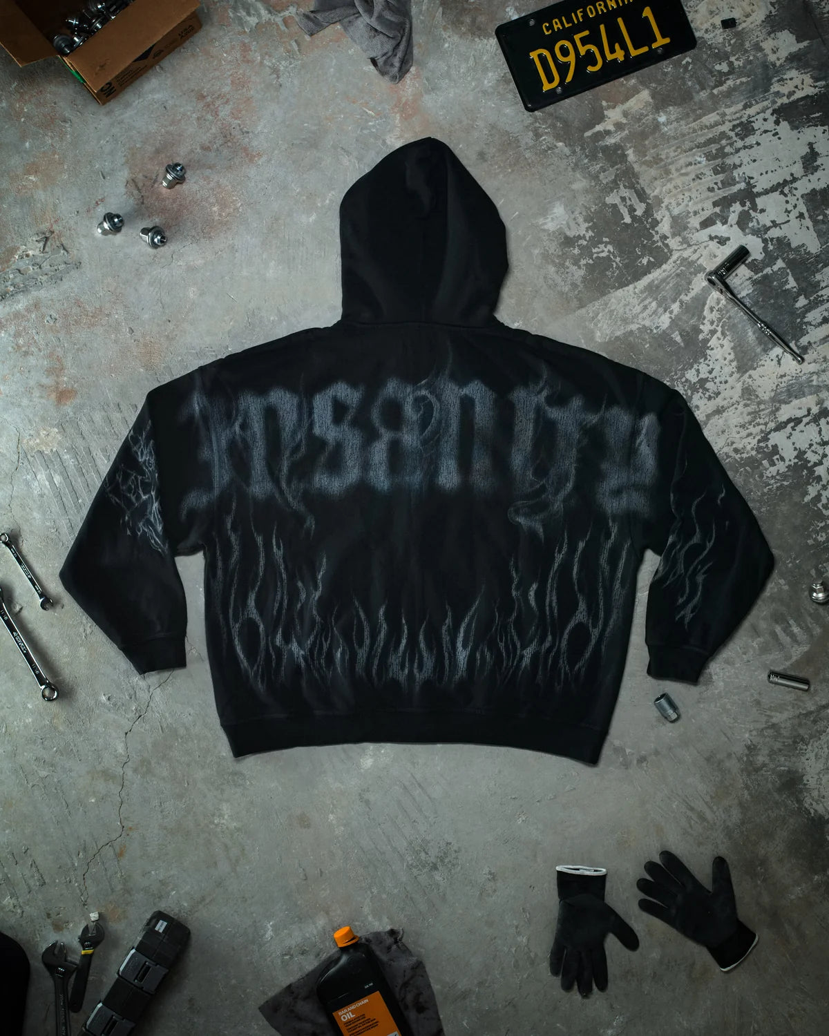 GHOST ZIP-UP HOODIE