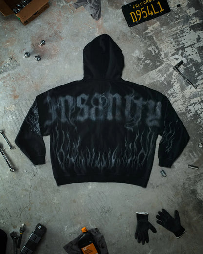 GHOST ZIP-UP HOODIE