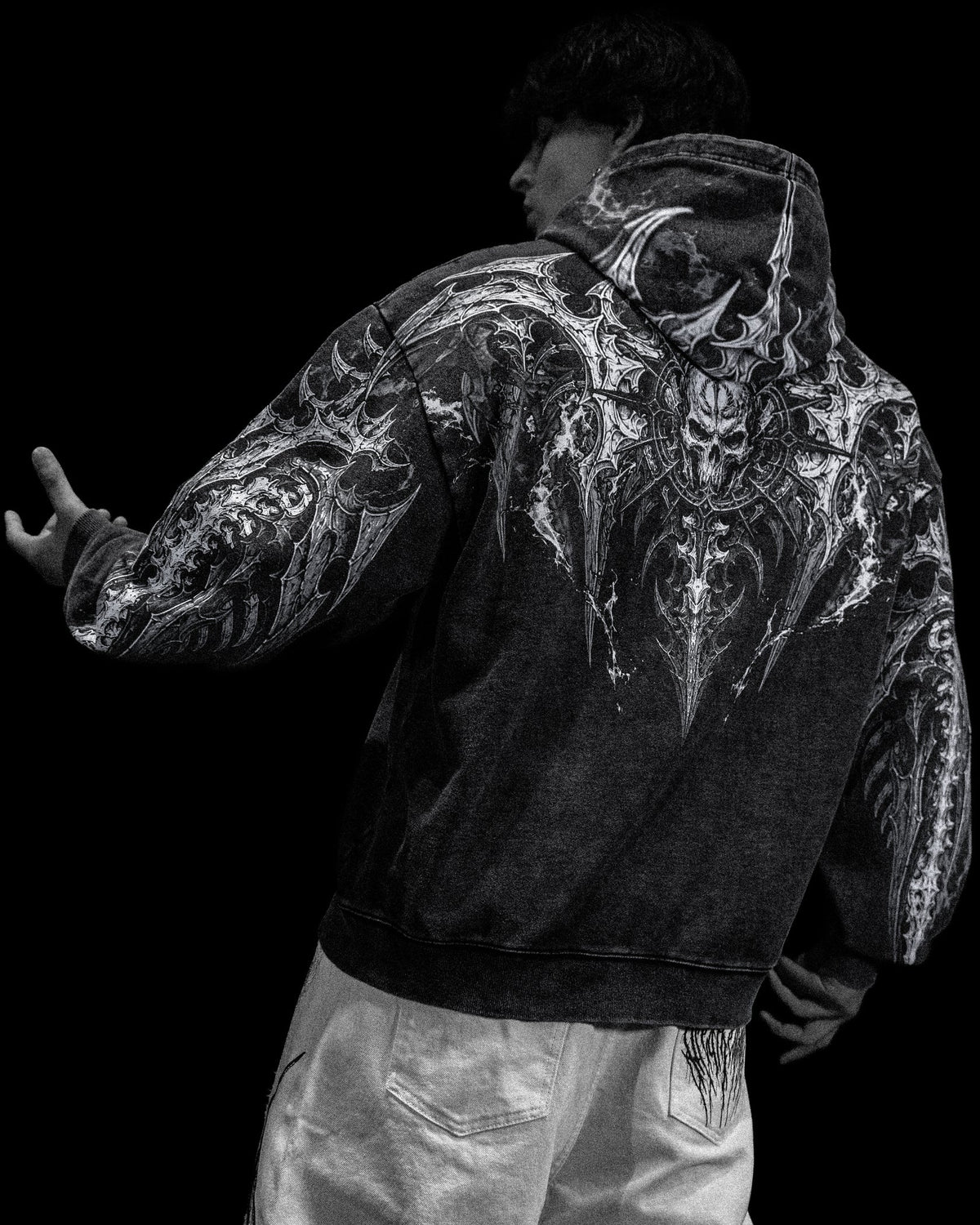 DEATH SLAYER OVERSIZED ZIP-UP HOODIE