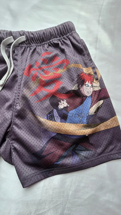 NARUTO GAARA MESH SHORTS