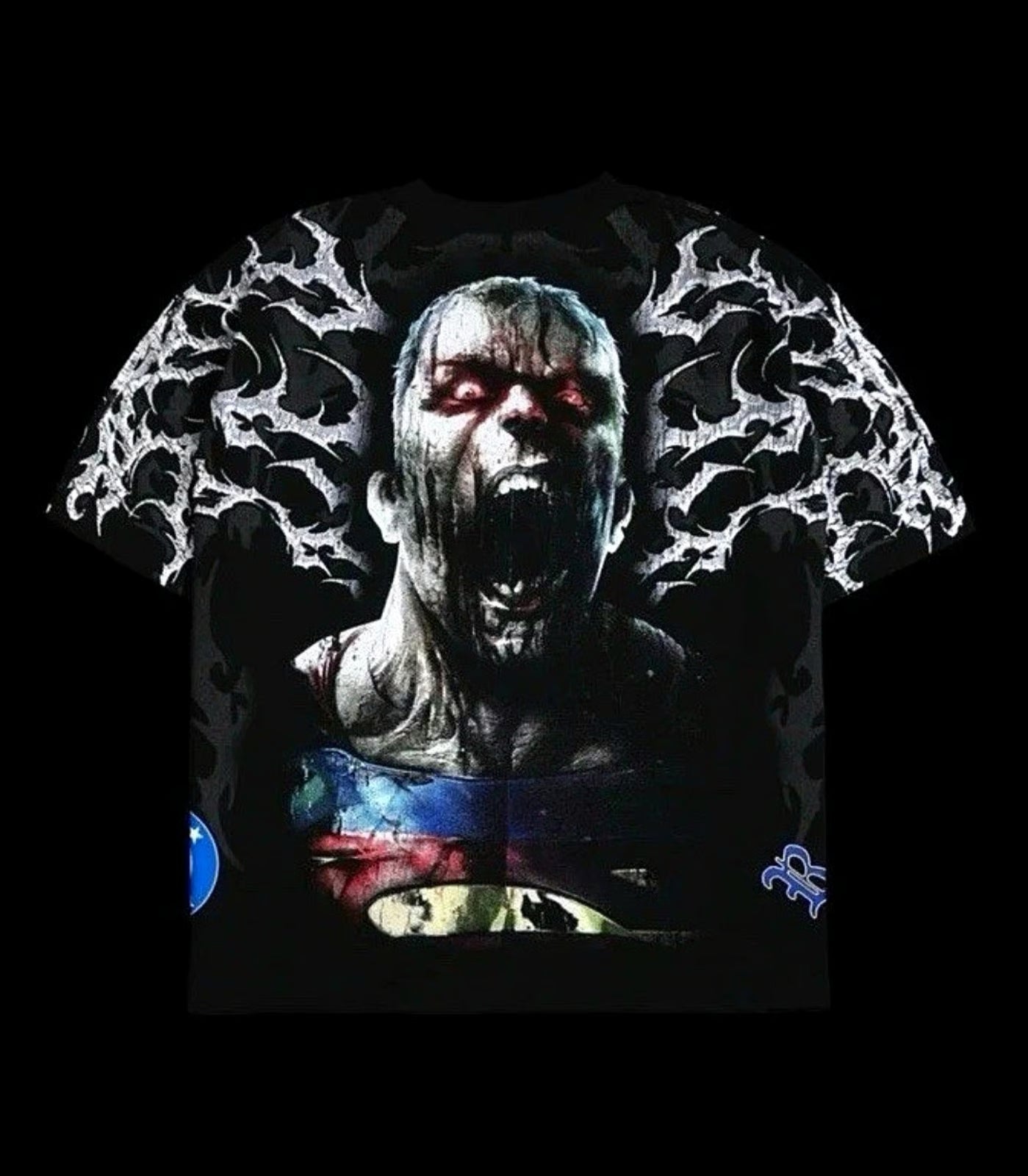 ROSES BLEED RED ZOMBIE JUSTICE LEAGUE BOX SET OVERSIZED TEES