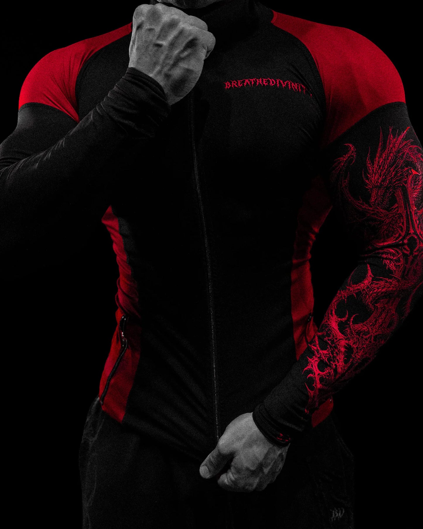 VOID TECH™ BLOOD WYVERN FULL-ZIP LONGSLEEVE COMPRESSION