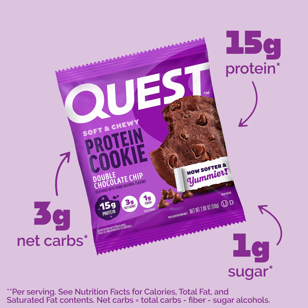QUEST PROTEIN CHEWY COOKIES 4 PACK