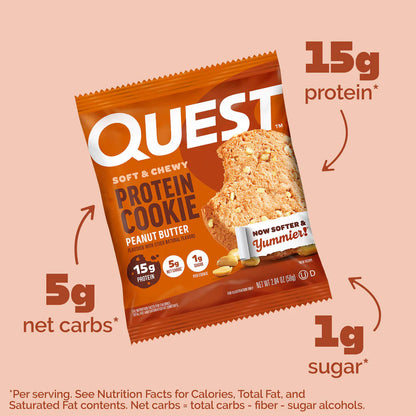 QUEST PROTEIN CHEWY COOKIES 4 PACK