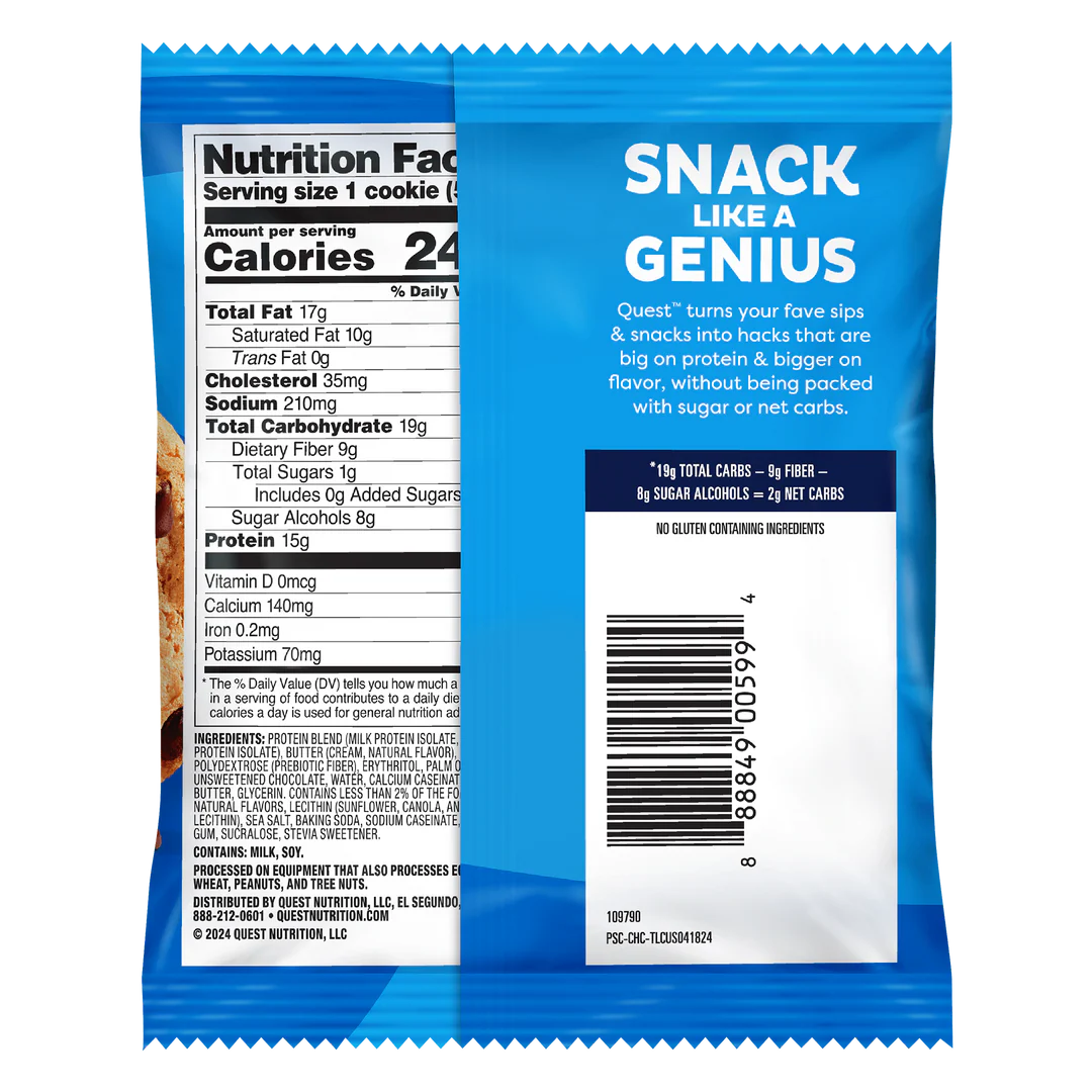 QUEST PROTEIN CHEWY COOKIES 4 PACK
