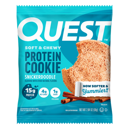 QUEST PROTEIN CHEWY COOKIES 4 PACK