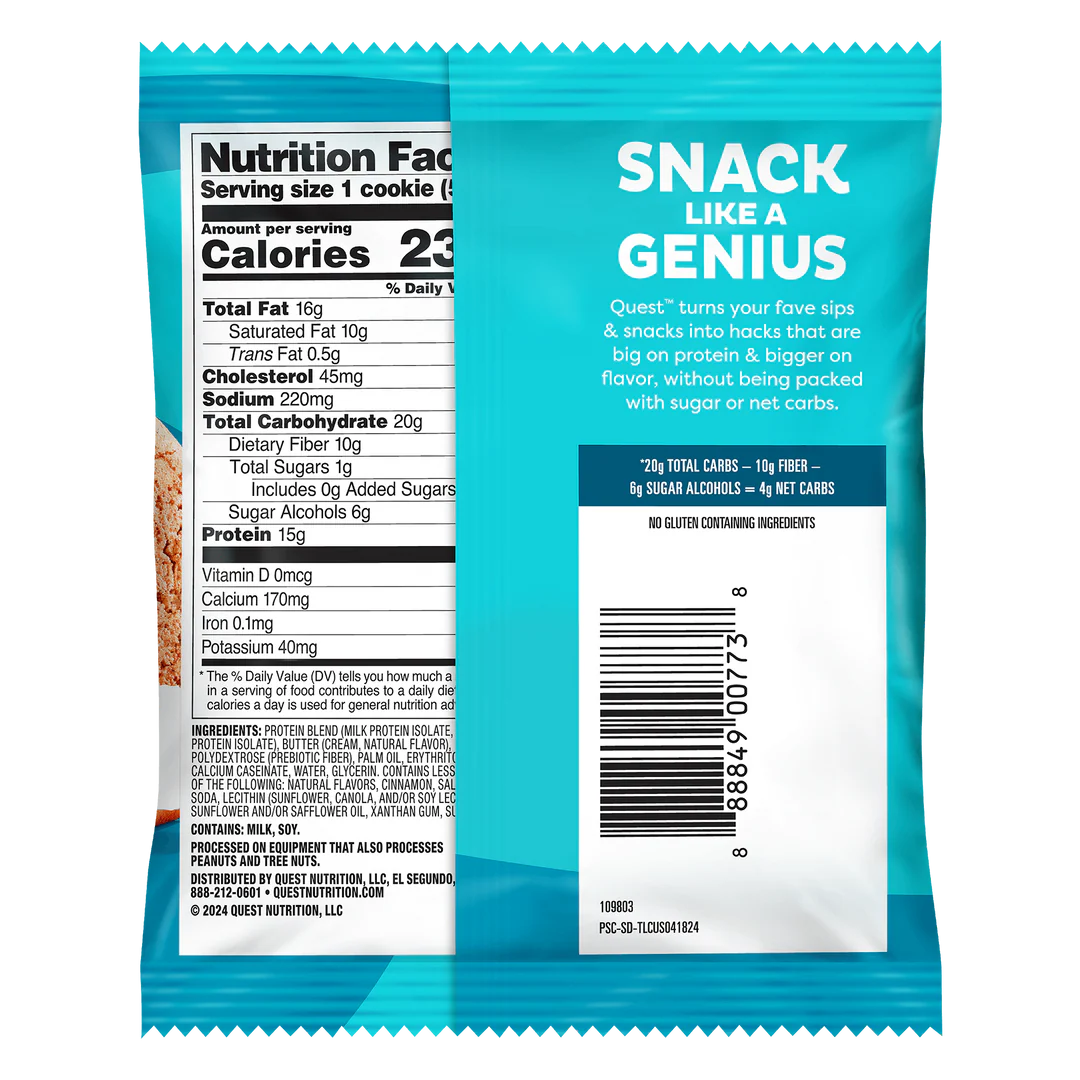 QUEST PROTEIN CHEWY COOKIES 4 PACK