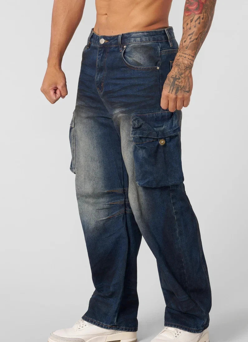 BAGGY CARGO JEANS #6012