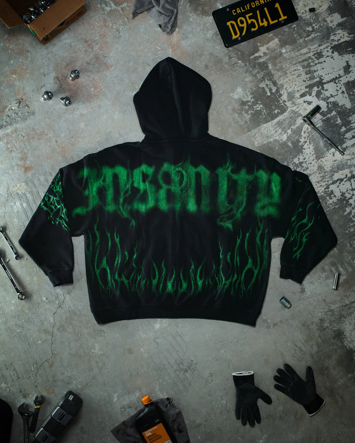GHOST ZIP-UP HOODIE