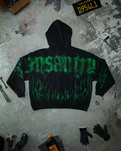 GHOST ZIP-UP HOODIE