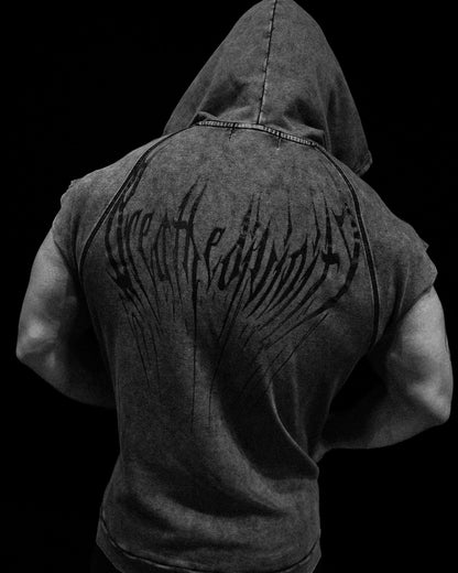 VENOM CUTOFF ZIP-UP HOODIE