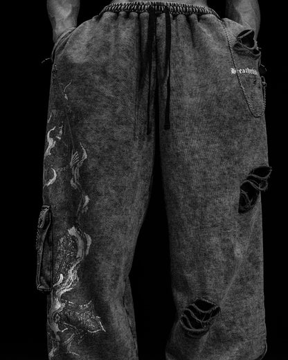 DEATHWISH LUXURY TARNISHED UNCUFFED CARGOS