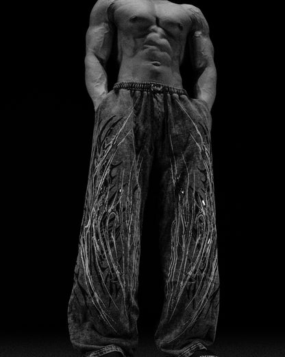 VENOM TEXTURE SYMBIOTE BANANA SWEATPANTS
